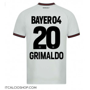 Bayer Leverkusen Alejandro Grimaldo #20 Seconda Maglia 2023-24 Manica Corta